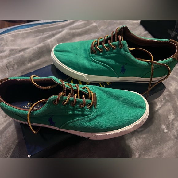 Canvas and suede polo sneakers. Size 12 - Picture 2 of 3